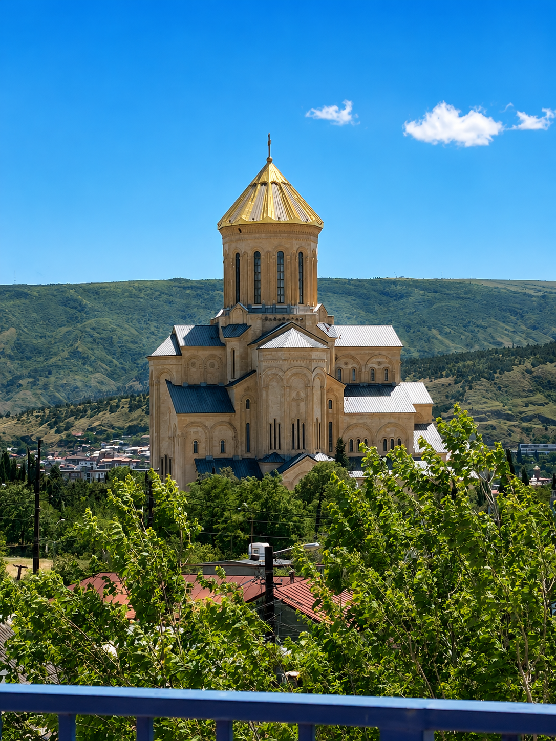 Holy Trinity Cathedral Sameba view from Hotel Nutsa