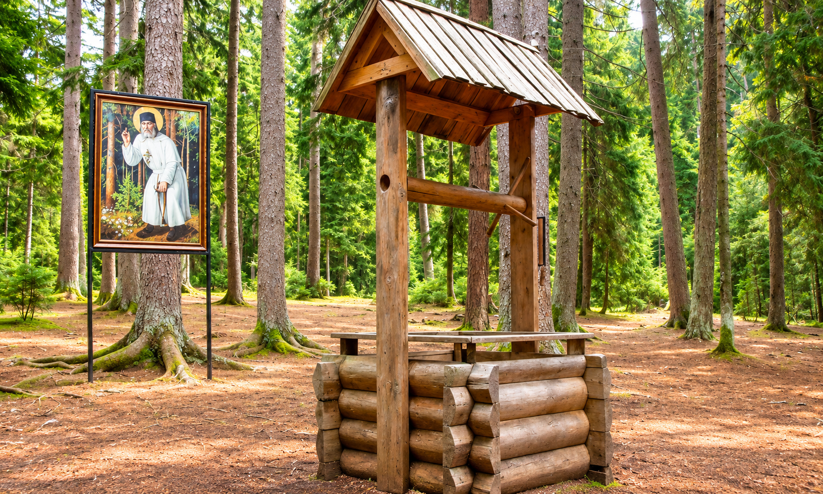 St. Seraphim of Sarov Monastery surrounded by nature in Borjomi